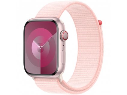 Apple Watch Series 9 Cellular 45mm Růžový hliník se světle růžovým provlékacím řemínkem  Nevíte kde uplatnit Sodexo, Pluxee, Edenred, Benefity klikni