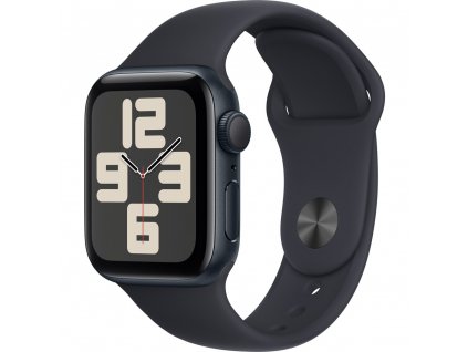 Apple Watch SE GPS 40mm Temně inkoustový hliník s temně inkoustovým sportovním řemínkem S/M  Nevíte kde uplatnit Sodexo, Pluxee, Edenred, Benefity klikni