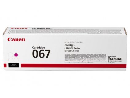 Canon originální toner 067 purpurová pro i-SENSYS MF657Cdw (1250 str.)  Nevíte kde uplatnit Sodexo, Pluxee, Edenred, Benefity klikni