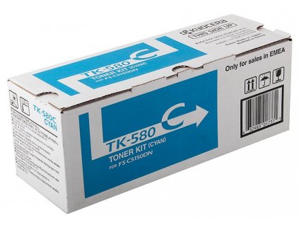 Kyocera toner TK-580C/ FS-C5150DN/ 2 800 stran/ azurový  Nevíte kde uplatnit Sodexo, Pluxee, Edenred, Benefity klikni