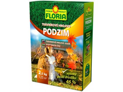 Hnojivo Agro Floria podzimní trávníkové hnojivo 2.5kg  Nevíte kde uplatnit Sodexo, Pluxee, Edenred, Benefity klikni
