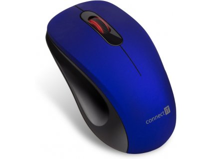 Connect IT MUTE bezdrátová optická tichá myš, modrá  Nevíte kde uplatnit Sodexo, Pluxee, Edenred, Benefity klikni