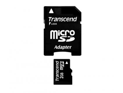 Transcend microSD Trans Flash 2GB + adaptér (TS2GUSD)  Nevíte kde uplatnit Sodexo, Pluxee, Edenred, Benefity klikni