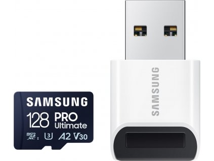 Samsung microSDXC 128GB PRO Ultimate + USB čtečka  Nevíte kde uplatnit Sodexo, Pluxee, Edenred, Benefity klikni