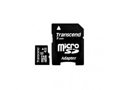 Transcend microSDHC 4GB Class10 (TS4GUSDHC10)  Nevíte kde uplatnit Sodexo, Pluxee, Edenred, Benefity klikni