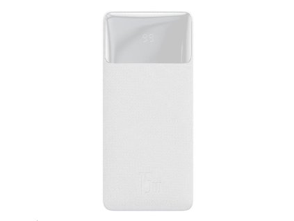 Baseus Bipow Powerbanka s digitálním displejem 30000mAh 15W bílá  Nevíte kde uplatnit Sodexo, Pluxee, Edenred, Benefity klikni