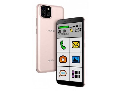 Aligator S5550 Senior 16GB růžovo-zlatý  Nevíte kde uplatnit Sodexo, Pluxee, Edenred, Benefity klikni