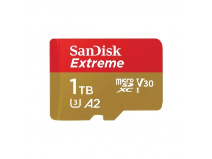 SanDisk Extreme microSDXC 1TB 190MB/s UHS-I U3 Class 10 + Adaptér  Nevíte kde uplatnit Sodexo, Pluxee, Edenred, Benefity klikni