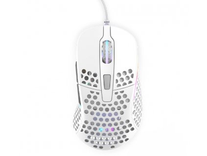XTRFY Gaming Mouse M4 RGB, bílá  Nevíte kde uplatnit Sodexo, Pluxee, Edenred, Benefity klikni