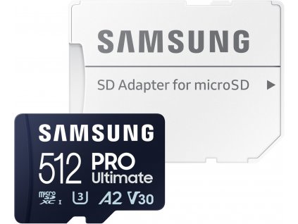 Samsung microSDXC 512GB PRO Ultimate + SD adaptér  Nevíte kde uplatnit Sodexo, Pluxee, Edenred, Benefity klikni