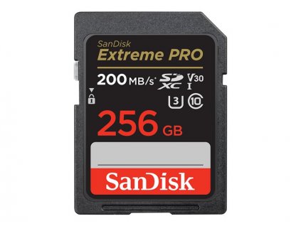 SanDisk Extreme Pro SDXC 256GB 200 MB/s C10 V30 UHS-I U3  Nevíte kde uplatnit Sodexo, Pluxee, Edenred, Benefity klikni
