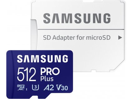 Samsung microSDXC 512GB PRO Plus + SD adaptér  Nevíte kde uplatnit Sodexo, Pluxee, Edenred, Benefity klikni