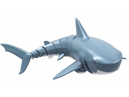 SHARKY, dálkově ovládaný žralok modrý, 4 kanály, dvě lodní turbíny, 2,4Ghz  Nevíte kde uplatnit Sodexo, Pluxee, Edenred, Benefity klikni