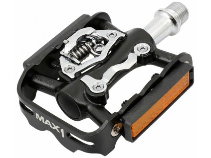 pedály MAX1 SPD Tour jednostranné černé (Barva černá, Velikost SPD)