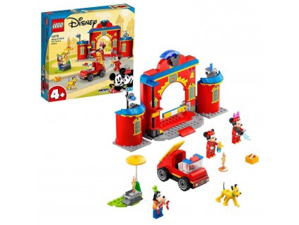 Stavebnice Lego Hasičská stanice a auto Mickeyho a přátel  Nevíte kde uplatnit Sodexo, Pluxee, Edenred, Benefity klikni