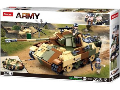 Sluban Army N38-B0859 Maskovaný tank střední 2v1