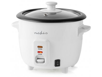 NEDIS rýžovar/ spotřeba 300 W/ objem 0,6 L/ nepřilnavý povrchy/ vyjímatelná miska/ automatické vypnutí/ bílý  Nevíte kde uplatnit Sodexo, Pluxee, Edenred, Benefity klikni