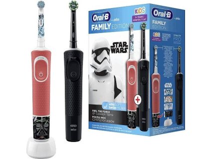 Oral-B Vitality PRO D103 Cross Action Black + Vitality Kids D100 Star Wars  Nevíte kde uplatnit Sodexo, Pluxee, Edenred, Benefity klikni