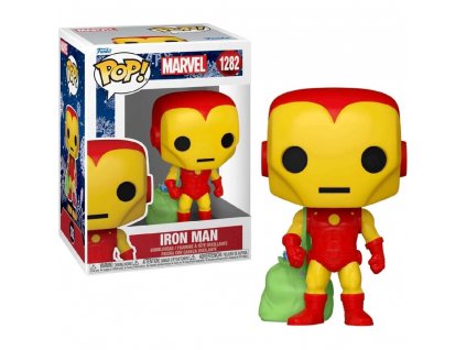Funko POP! #1282 Marvel: Holiday - Iron Man w/Bag  Nevíte kde uplatnit Sodexo, Pluxee, Edenred, Benefity klikni