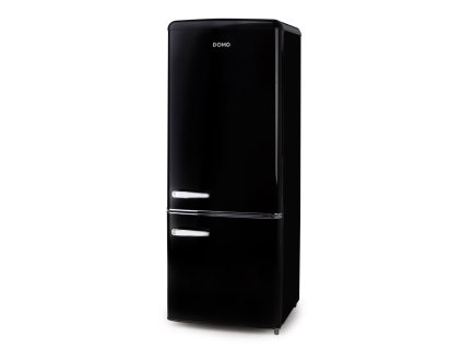 domo do91706r retro lednice s mrazakem dole 147 44 l cerna ien516997