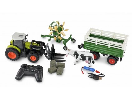 rcs 3969 amewi rc traktor s xl prislusenstvim 124 svetla zvuk 2