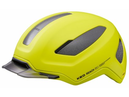 přilba KED Reach DT-1 MIPS M yellow green matt 54-58 cm (Barva fluo žlutá, Velikost M)