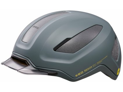 přilba KED Reach DT-1 MIPS M grey golden yellow 54-58 cm (Barva šedá, Velikost M)