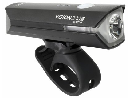 světlo přední MAX1 Vision 300 USB (Barva černá, Velikost dobíjecí)