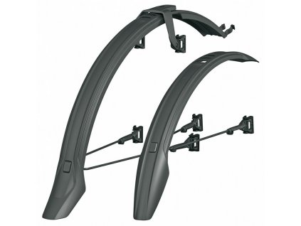 blatníky SKS Veloflexx 65 26-27,5" včetně vzpěr, černé (Barva černá, Velikost 26-27,5")