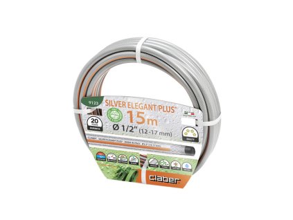 Claber 9123 - hadice Silver Elegant Plus 1/2" - 15 m  Nevíte kde uplatnit Benefity obecně, zeptej se info@megabike-cyklo.cz