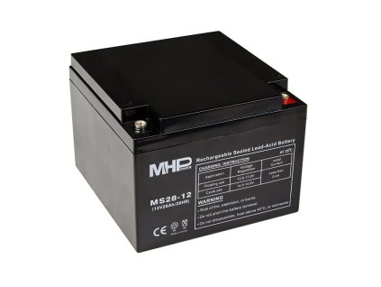 Baterie MHPower MS28-12 VRLA AGM 12V/28Ah  Nevíte kde uplatnit Sodexo, Pluxee, Edenred, Benefity klikni