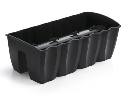 Květináč Prosperplast truhlík na zábradlí CROWN antracit 58 cm  Nevíte kde uplatnit Sodexo, Pluxee, Edenred, Benefity klikni