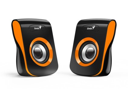 GENIUS repro SP-Q180 Orange/ 2.0/ 6W/ USB napájení/ 3,5" jack/ černooranžové  Nevíte kde uplatnit Sodexo, Pluxee, Edenred, Benefity klikni