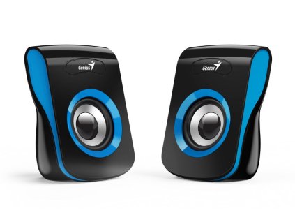 GENIUS repro SP-Q180 Blue/ 2.0/ 6W/ USB napájení/ 3,5" jack/ černomodré  Nevíte kde uplatnit Sodexo, Pluxee, Edenred, Benefity klikni
