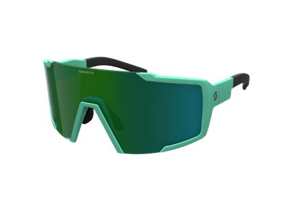 Sluneční brýle SCOTT Shield (Color Text kaki green, Size Text green chrome)