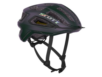 Cyklistická helma SCOTT Arx Plus (CE) (Color Text prism green/purple, Size Text S)