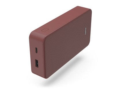 hama colour 20 powerbanka 20000 mah 3 a vystup usb c usb a cervena ien524272