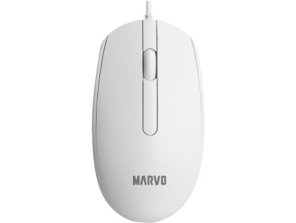 Marvo kancelářská myš MS003 drátová bílá  Nevíte kde uplatnit Sodexo, Pluxee, Edenred, Benefity klikni