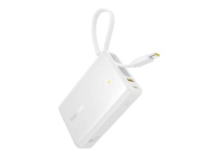 powerbanka baseus picogo 10000mah 45w s kabelem usb c bila ien549917