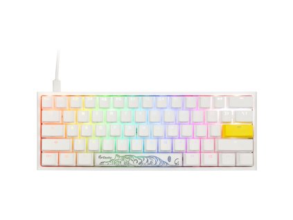 Ducky One 2 Pro Mini Cherry Red herní klávesnice (US) bílá  Nevíte kde uplatnit Sodexo, Pluxee, Edenred, Benefity klikni