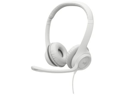 logitech h390 usb computer headset off white ien477891