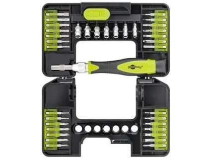 goobay set sroubovaku a 36ks preciznich bitu v boxu ien324633
