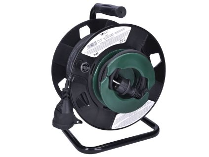 solight prodluzovaci privod na bubnu 1 zasuvka venkovni 25m gumovy kabel 3x 1 5mm2 ip44 ien473368