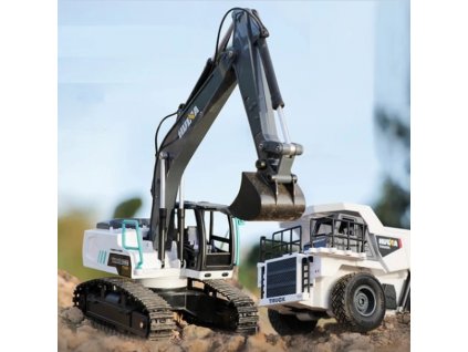 huina dump trucka a bagr