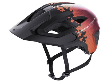 přilba KED Embrace Jr. S/M Black Maroon Red Matt 52-58 cm (Barva černá, Velikost S/M)