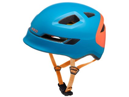 přilba KED Pop S Petrol Orange Matt 48-52 cm (Barva modrá, Velikost S)