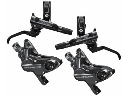 brzda kotoučová SHIMANO Deore M6120 čtyřpístková p+z (950+1700 mm) komplet bez kot. (p+z J-kit) (Barva 4-pístkové)