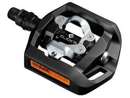 pedály SPD SHIMANO PD-T421 s klecí a s kufry SM-SH56 černé, v krabičce (Barva černá, Velikost SPD)