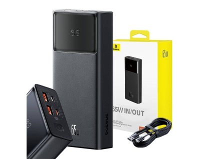 power banka baseus star lord 20000mah 65w 2x usb a micro usb usb c cerna ien531891