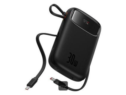 powerbanka baseus qpow2 20000mah 30w s kabelem usb c cerna ien549925